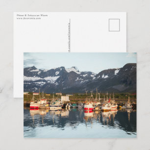 Norska fiskebåtar vykort