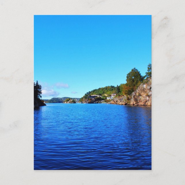 Norska fjordar vykort (Framsida)