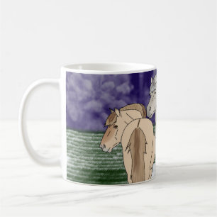 Norska Fjordhästar Kaffemugg