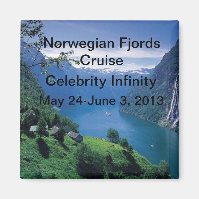 Norska Fjords Cruise Magnet (Framsidan)