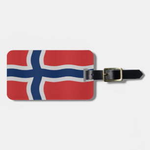Norska flagga bagagebricka