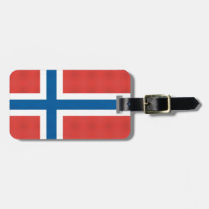Norska Flagga Bagagebricka