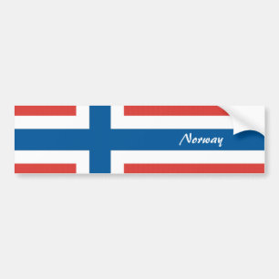 Norska Flagga Bildekal
