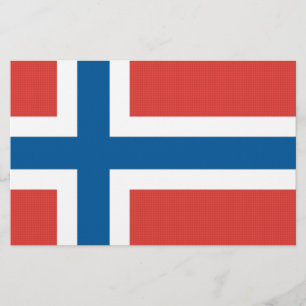 Norska Flagga Brevpapper