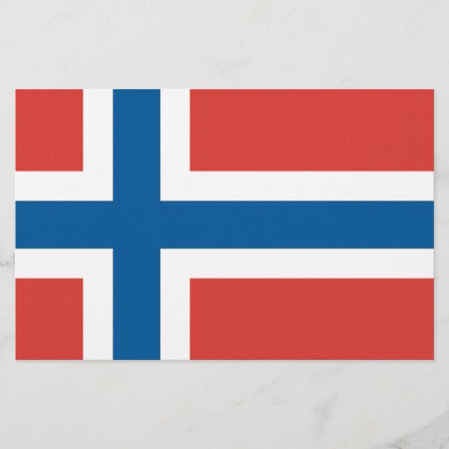 Norska Flagga Brevpapper (Framsida)