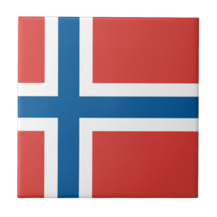 Norska Flagga Kakelplatta