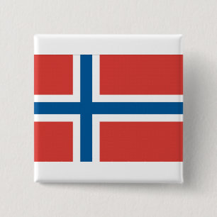 Norska Flagga Knapp
