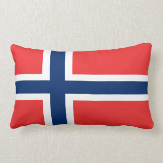 Norska Flagga Lumbarkudde