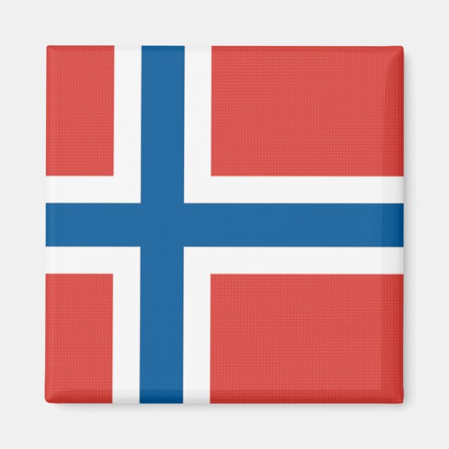 Norska Flagga Magnet (Framsidan)