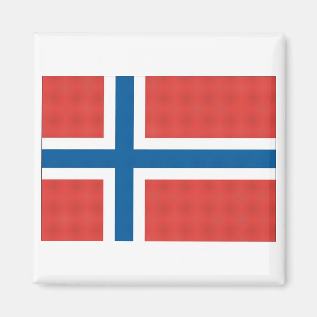 Norska Flagga Magnet (Framsidan)
