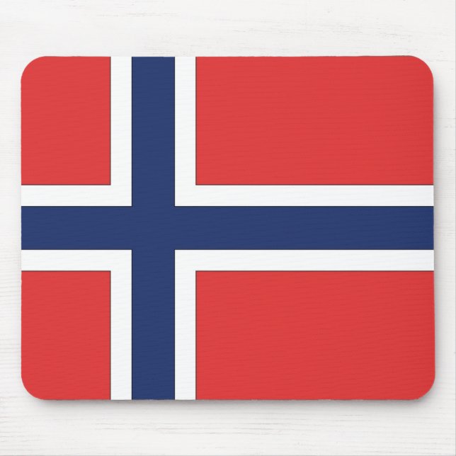 Norska Flagga Musmatta (Framsidan)