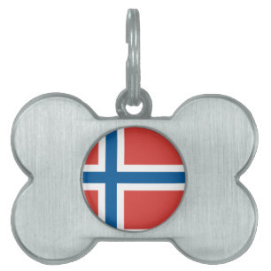 Norska Flagga Namnbricka Husdjur