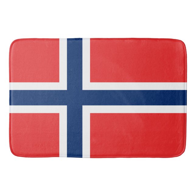 Norska Flagga (Norge) Badrumsmatta (Framsidan)