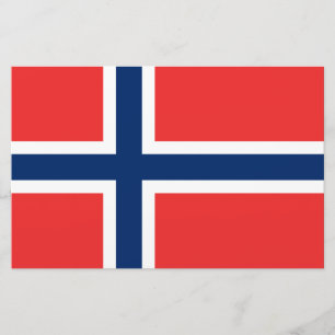 Norska Flagga (Norge) Brevpapper