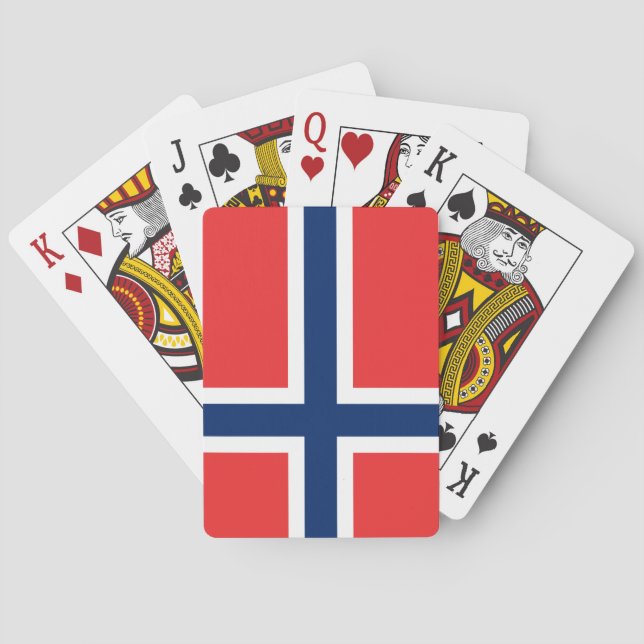 Norska Flagga (Norge) Casinokort (Baksidan)