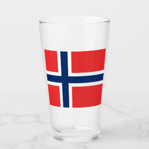 Norska Flagga (Norge) Glaskopp