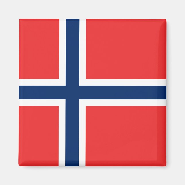 Norska Flagga (Norge) Magnet (Framsidan)