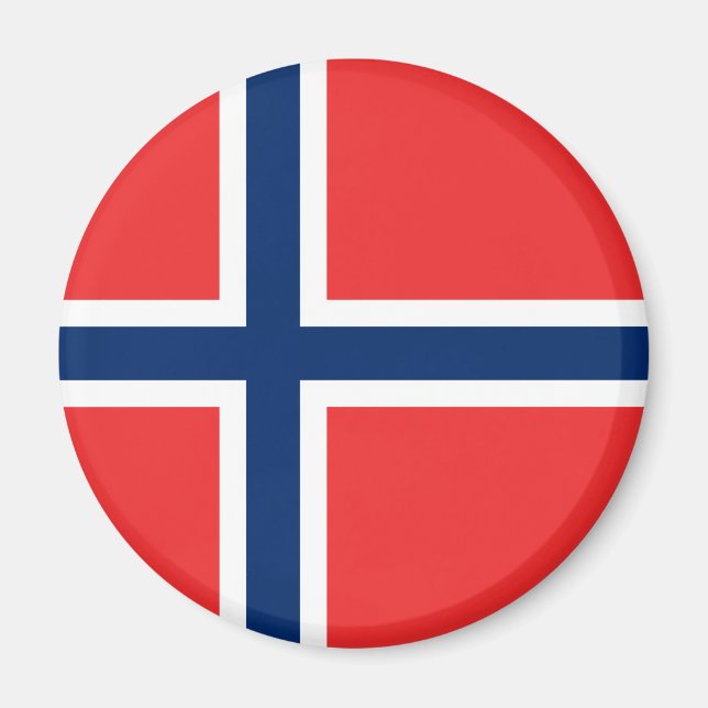 Norska Flagga (Norge) Magnet (Framsidan)