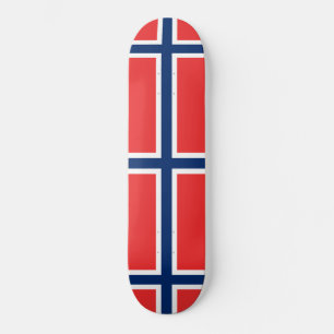 Norska Flagga (Norge) Mini Skateboard Bräda 18,5 Cm