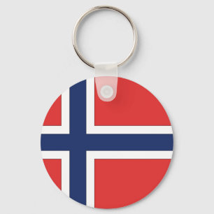 Norska Flagga Nyckelring