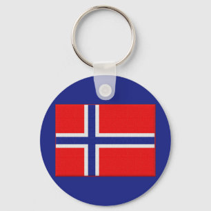 Norska Flagga Nyckelring