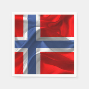 Norska flagga pappersservett