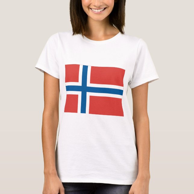 Norska Flagga T-shirt (Framsida)