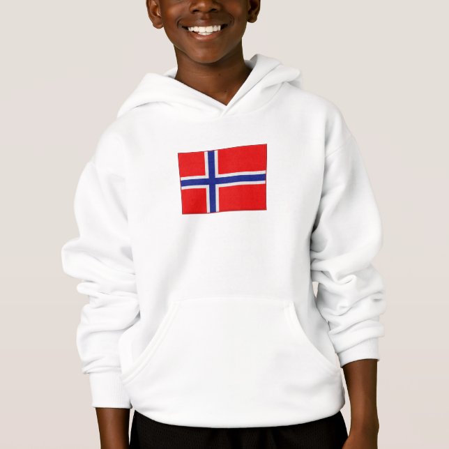 Norska Flagga T Shirt (Framsida)