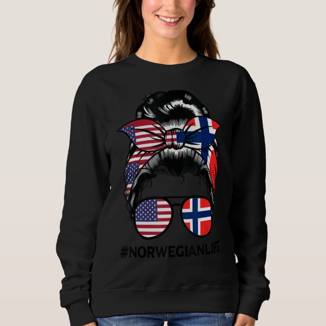 Norska Flagga T Shirt (Framsida)