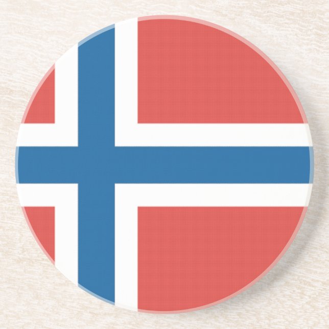 Norska Flagga Underlägg Sandsten (Framsidan)