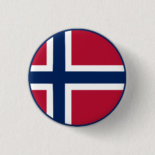 Norska flaggan knapp