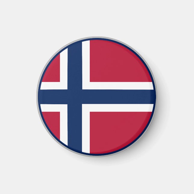 Norska flaggan magnet (Framsidan)