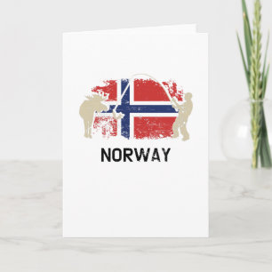 Norska flaggan Norge flagga Kort
