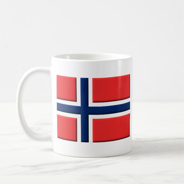 Norska flaggan Norsk mugg (Vänster)