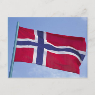 Norska flaggan RF) Vykort