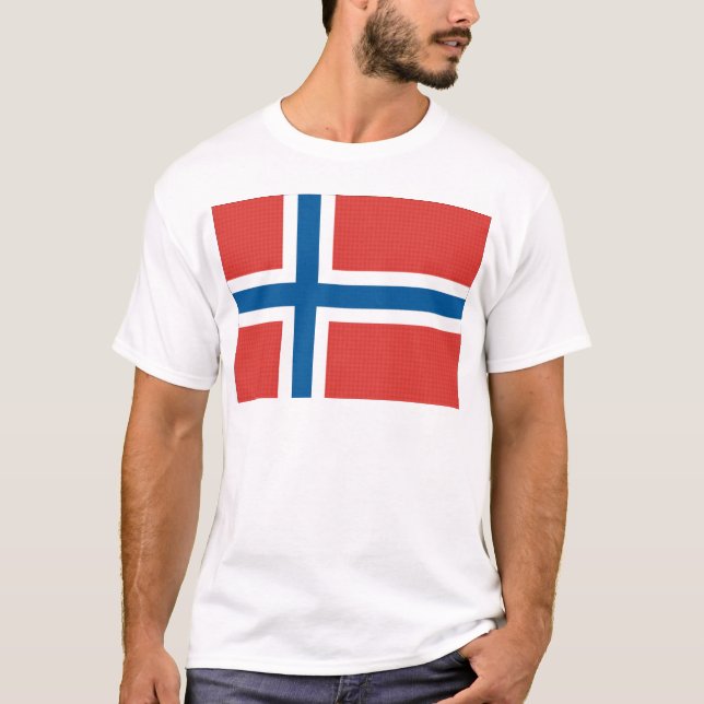 Norska flaggan t-shirt (Framsida)