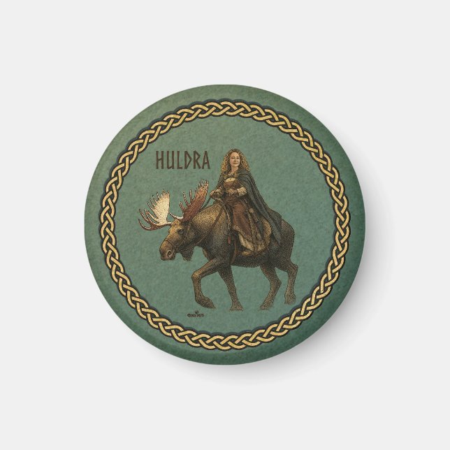 Norska Huldra Skogskvinna Magnet (Framsidan)