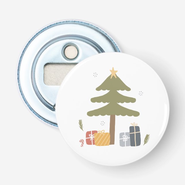 Norska julafton Party Scandi Julgran Flasköppnare (Framsidan)