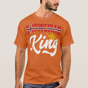 Norska Kung Norgen Norska Norgen Flagga T Shirt