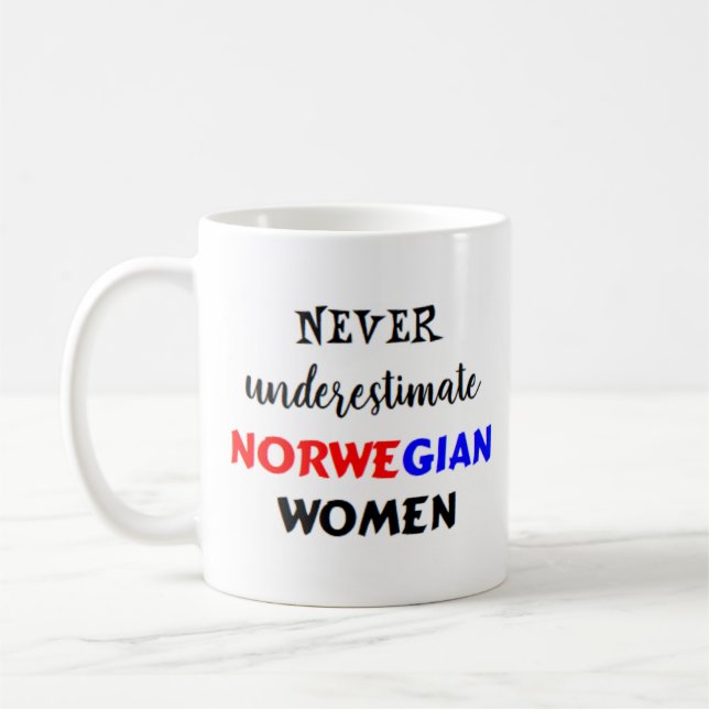 Norska kvinnokaffe mugg (Vänster)