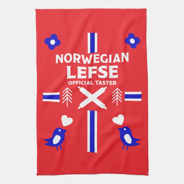 Norska Lefse Flatbröd Apron Kökshandduk (Vertikal)