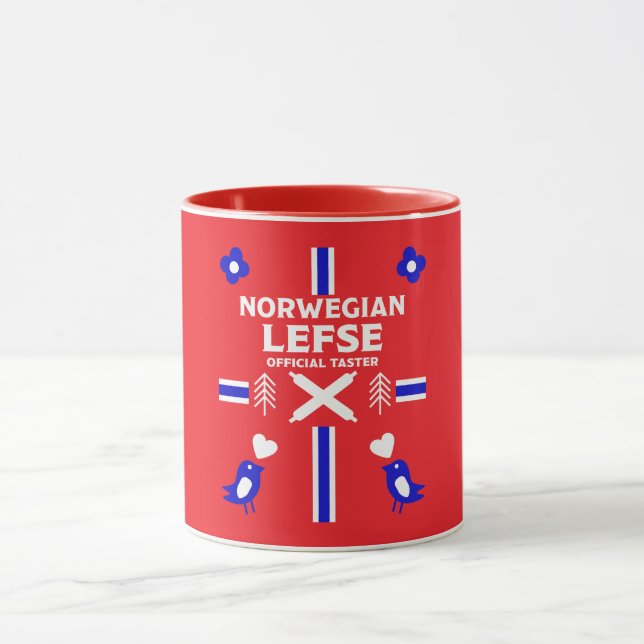Norska Lefse Flatbröd Apron Mugg (Center)