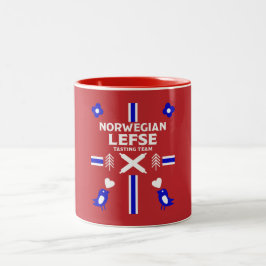 Norska Lefse Flatbröd Apron Två-Tonad Mugg