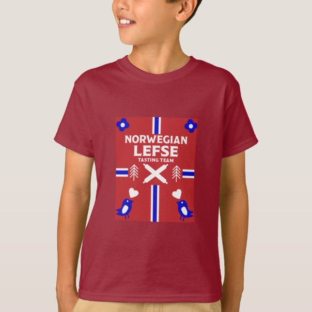 Norska Lefse Flatbröd T-Shirt (Framsida)