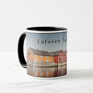 Norska målade hus mugg