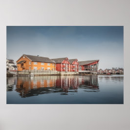 Norska målade hus poster