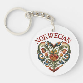 Norska Rosemaling Folk Heart