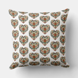 Norska Rosemaling I Heart Lefse Kudde