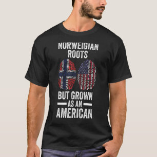 Norska rötter som odlas som en amerikansk Norge T Shirt