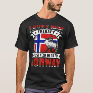 Norska Skandinavien Hjort North Cape Norge T Shirt